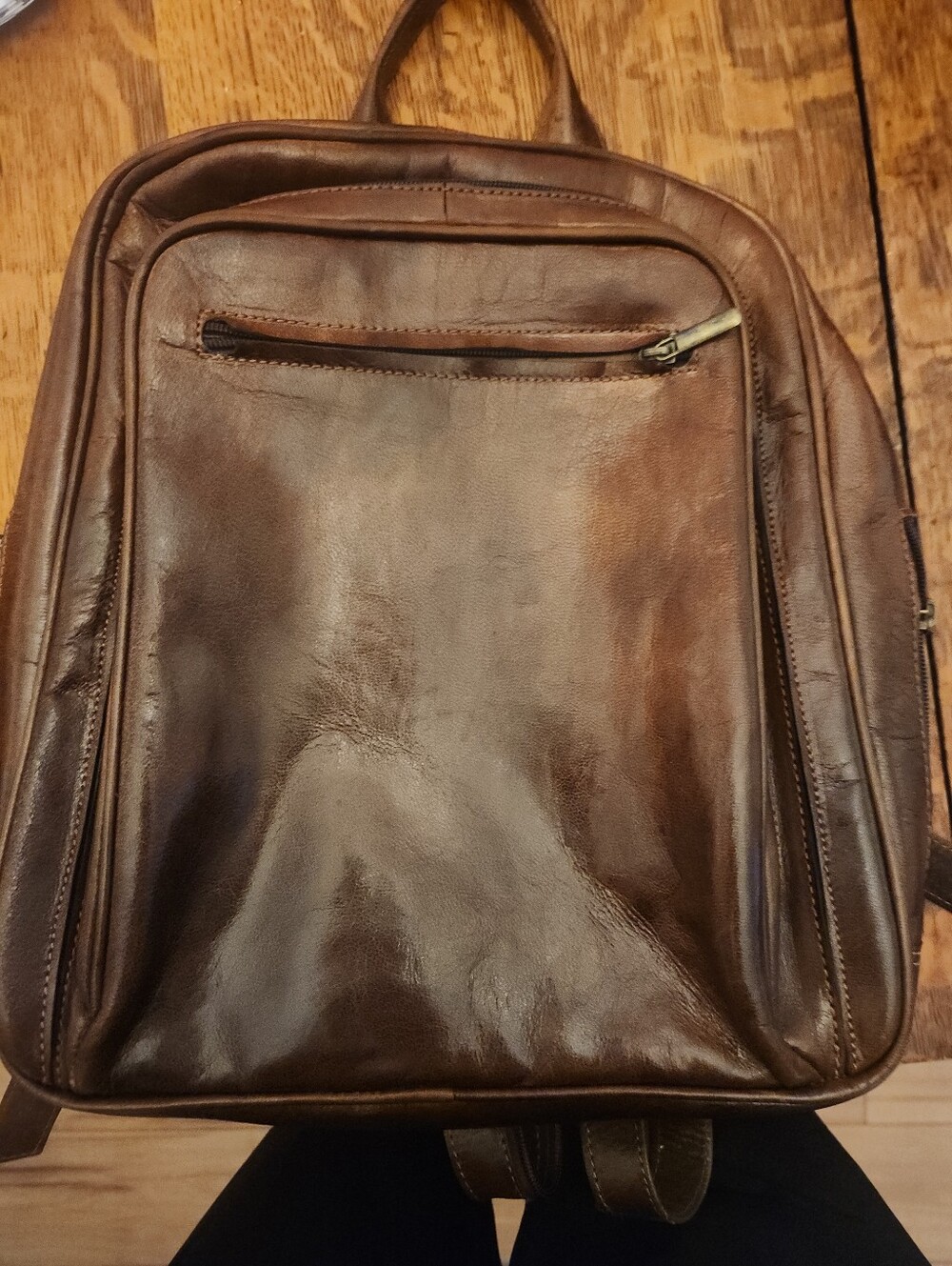 Brown Leather Backpack - Classic Everyday Carry